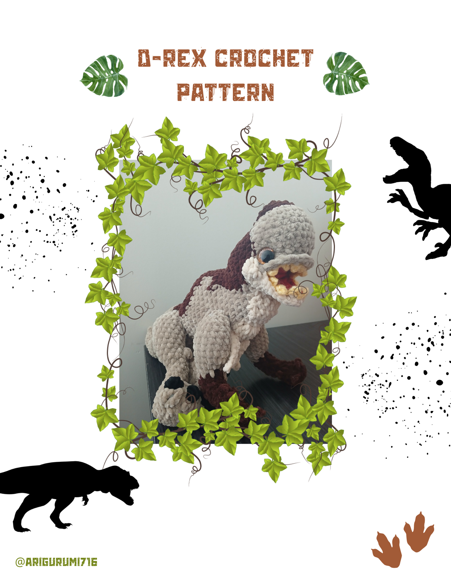 Derpy Dino Crochet Pattern